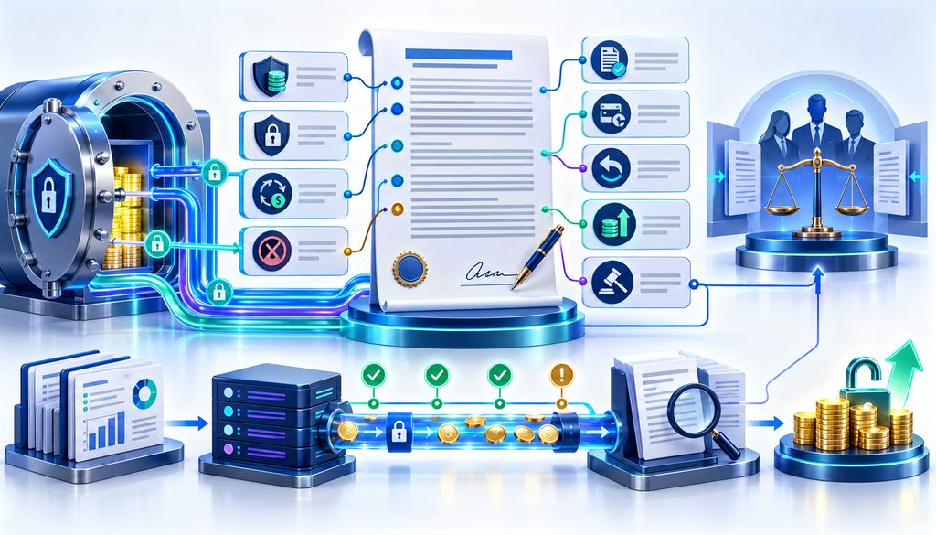 Merchant agreement clauses controlling reserve release